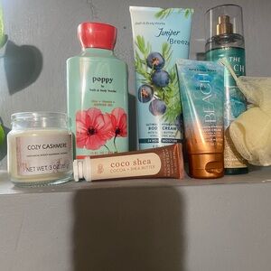 Bath & Body Works Poppy Lotion and Juniper Breeze Cream Set